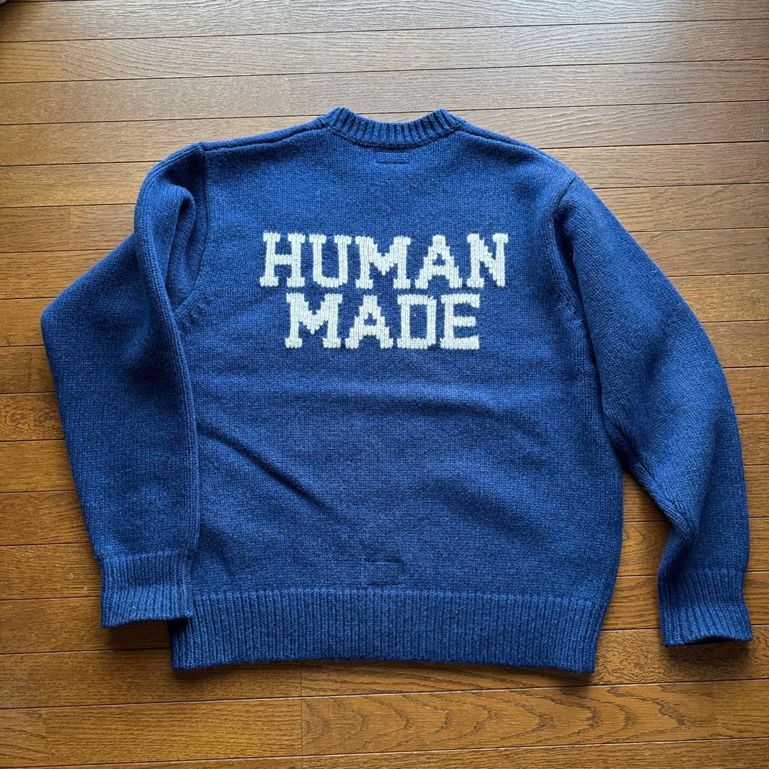 HUMAN HOPE LOW GAUGE KNIT ネイビーhuman made