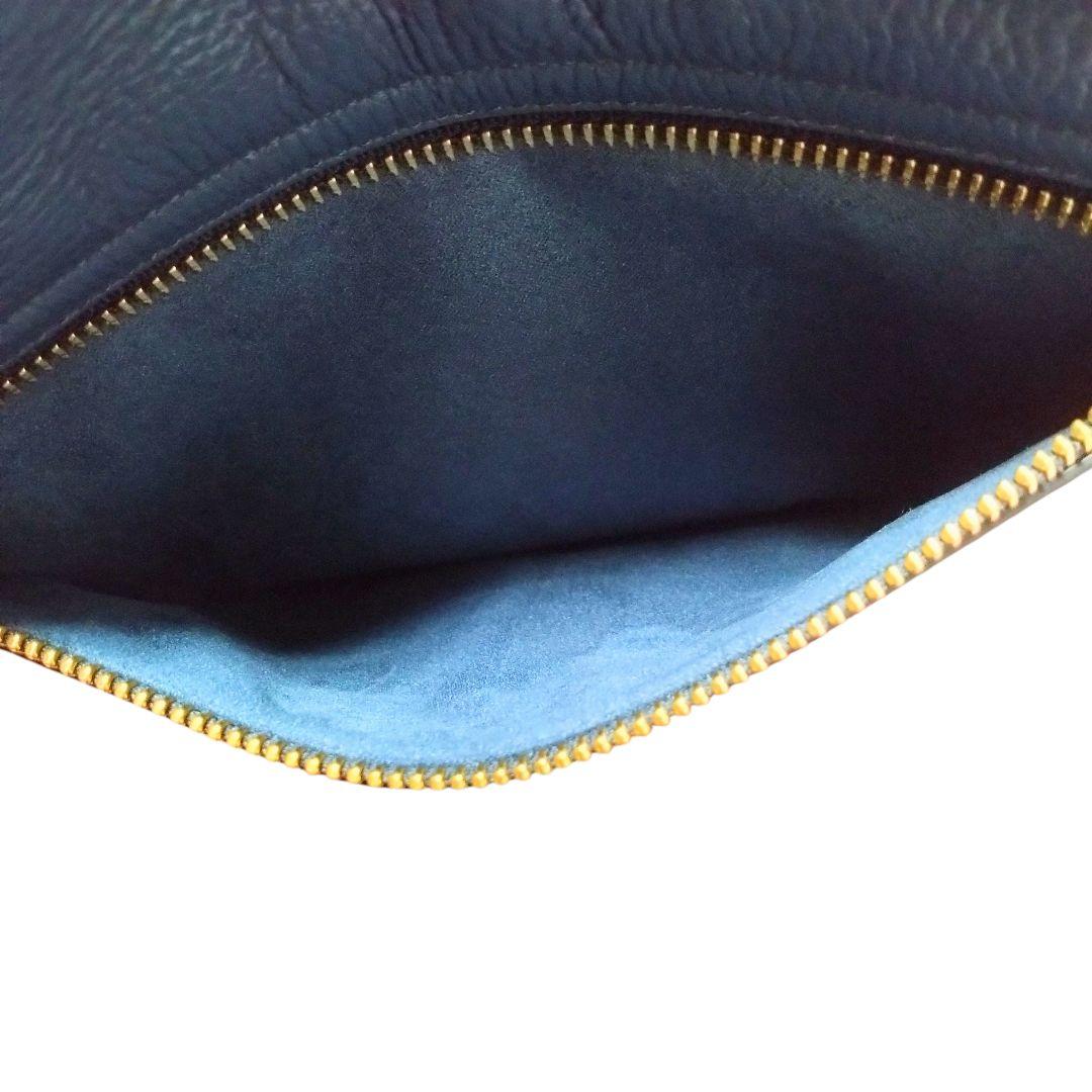 極美品 コーチ 2way ネイビー ショルダーバッグ クリオ23 C5688