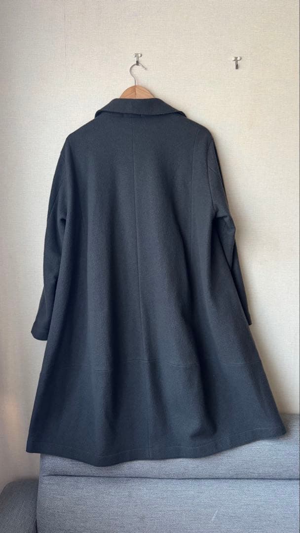 TRANSIT PAR-SUCH トランジットパーサッチ 黒 ウールコート