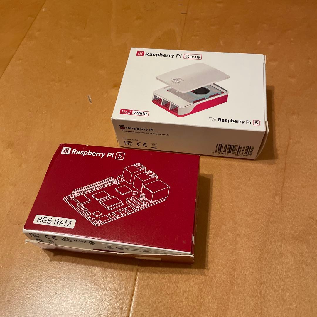 Raspberry Pi 5　純正ケース,SDカード,ケーブル付属