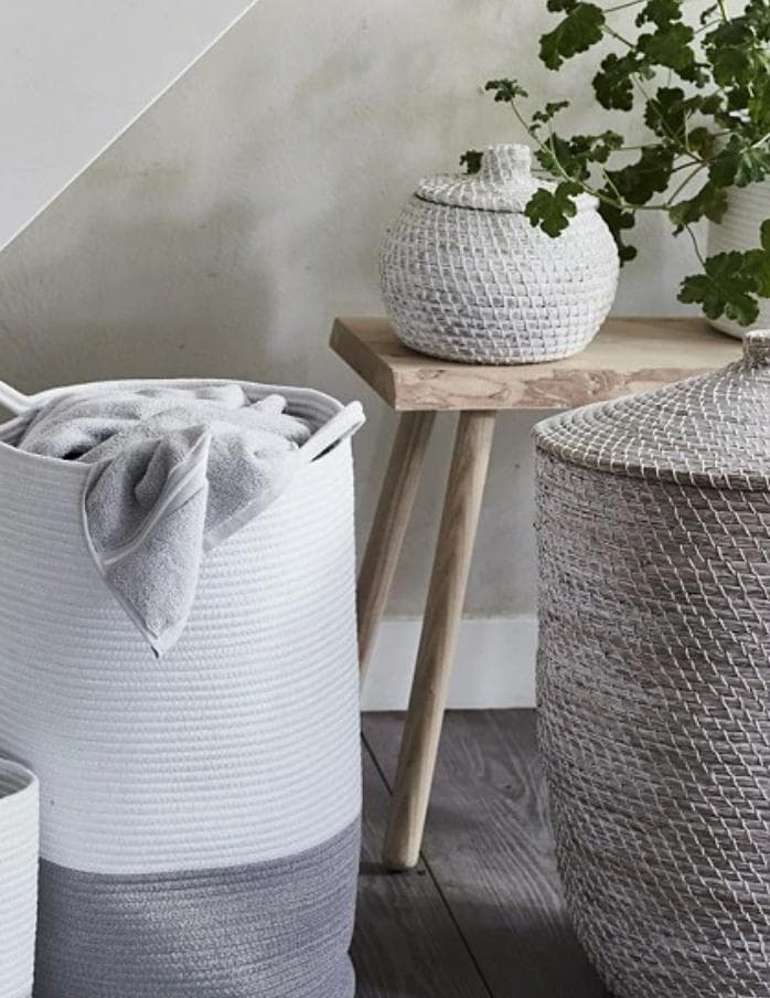 【THE WHITE COMPANY】アリババホワイトバスケット