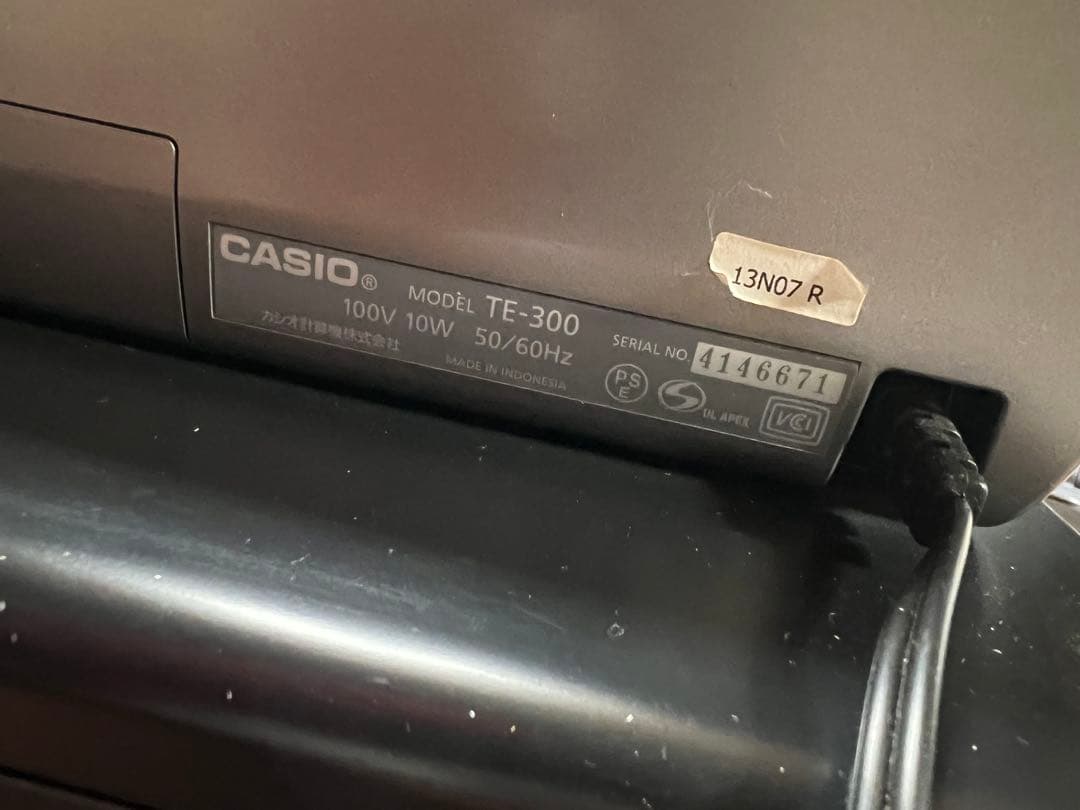CASIO TE-309 レジスター，付属品あり