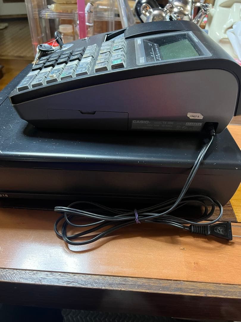 CASIO TE-309 レジスター，付属品あり