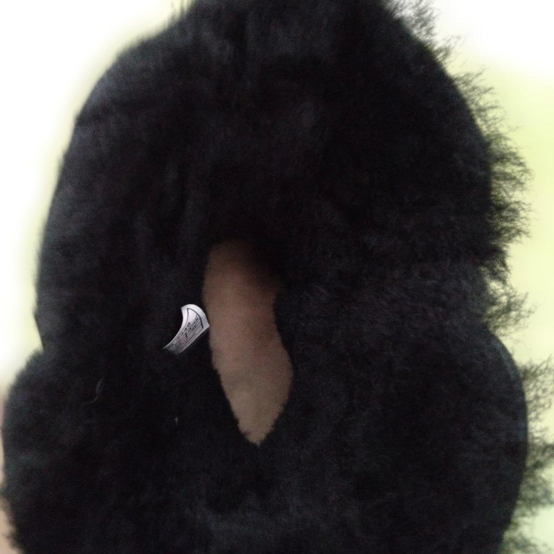 チップ　UGG ブラック ムートンブーツ　25センチ