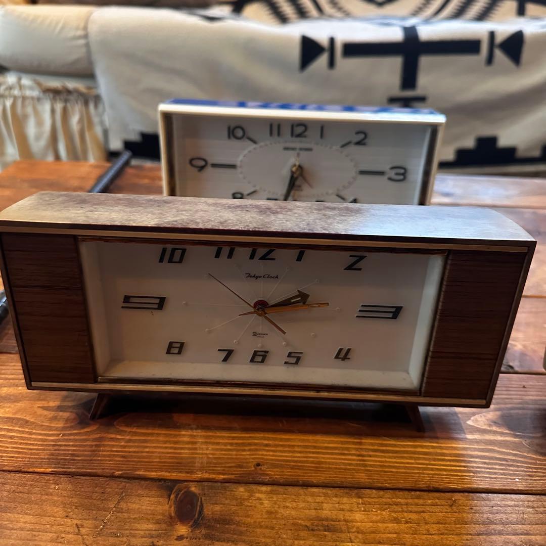 昭和レトロ　置き時計　時計　3台　ジャンク扱いです