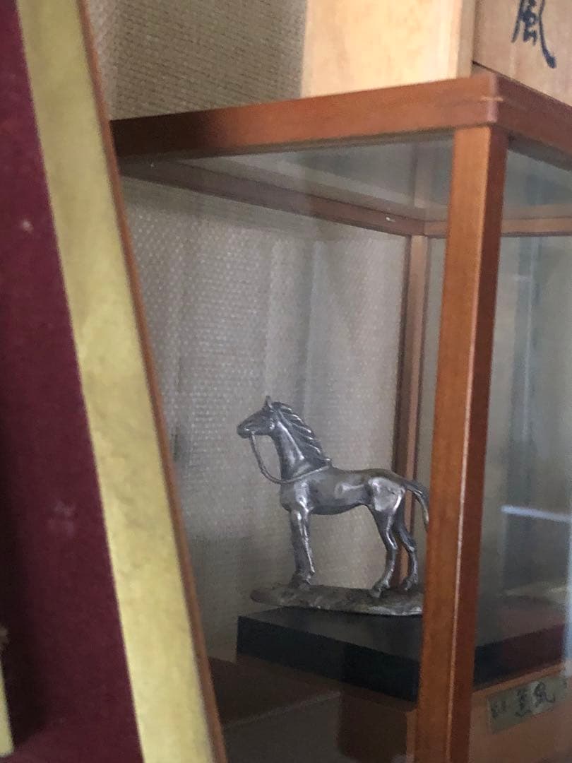 純銀製馬　薫風　年代物　昭和アンティーク　レトロ　コレクション　送料込み