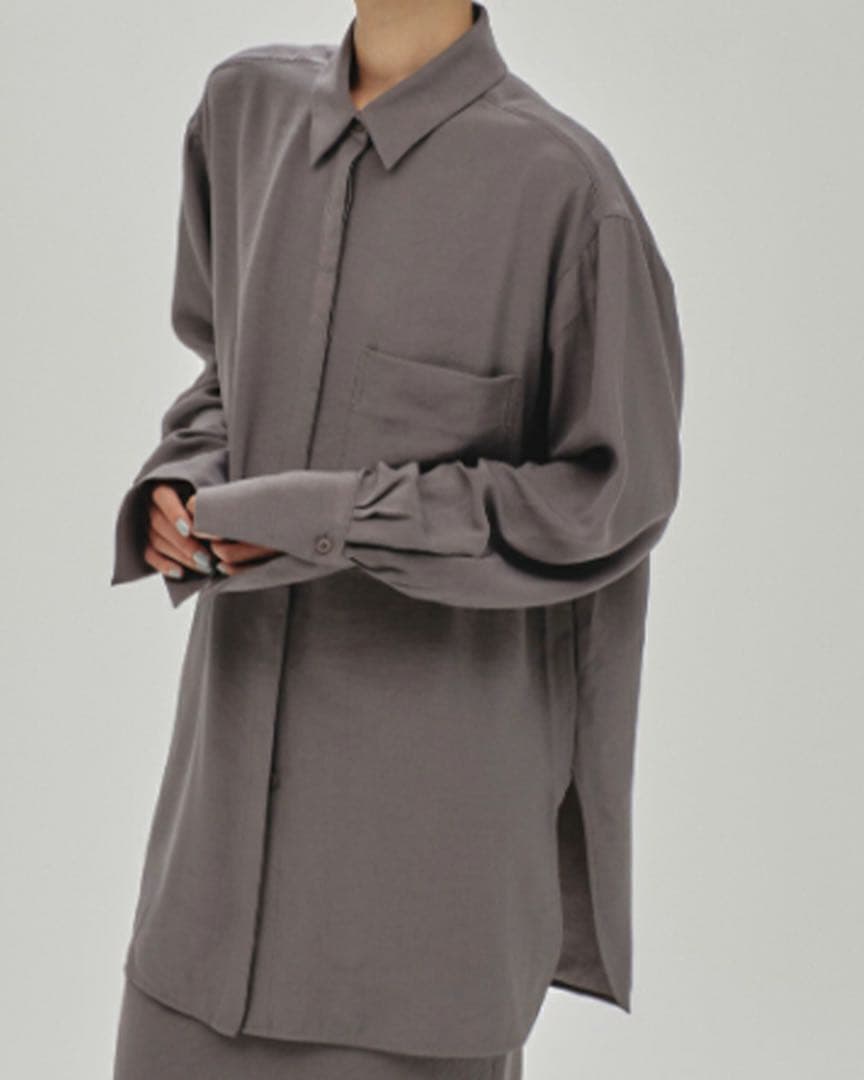 トップス todayful Backsatin Pocket Shirts