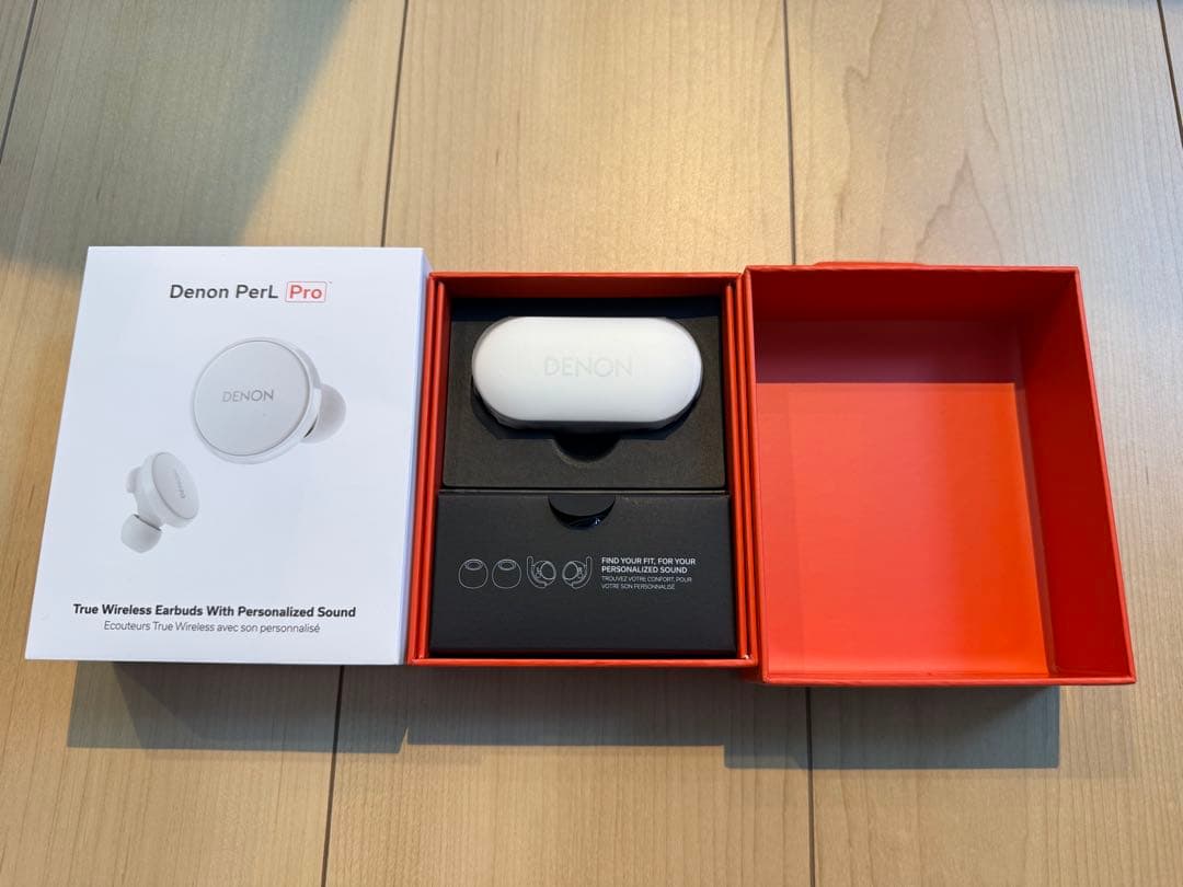 Denon PerL Pro ワイヤレスイヤホン　ホワイト