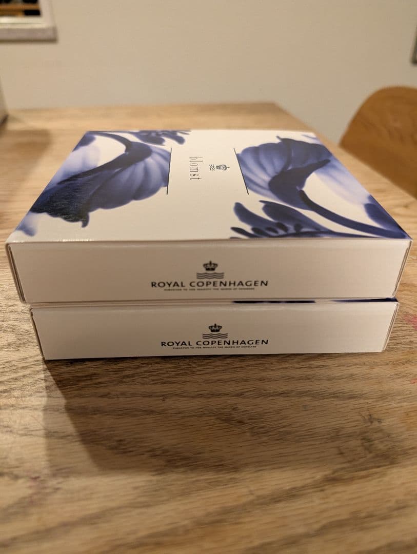 【新品未使用】ロイヤルコペンハーゲン ブロムスト プレート 15cm 2枚 箱付