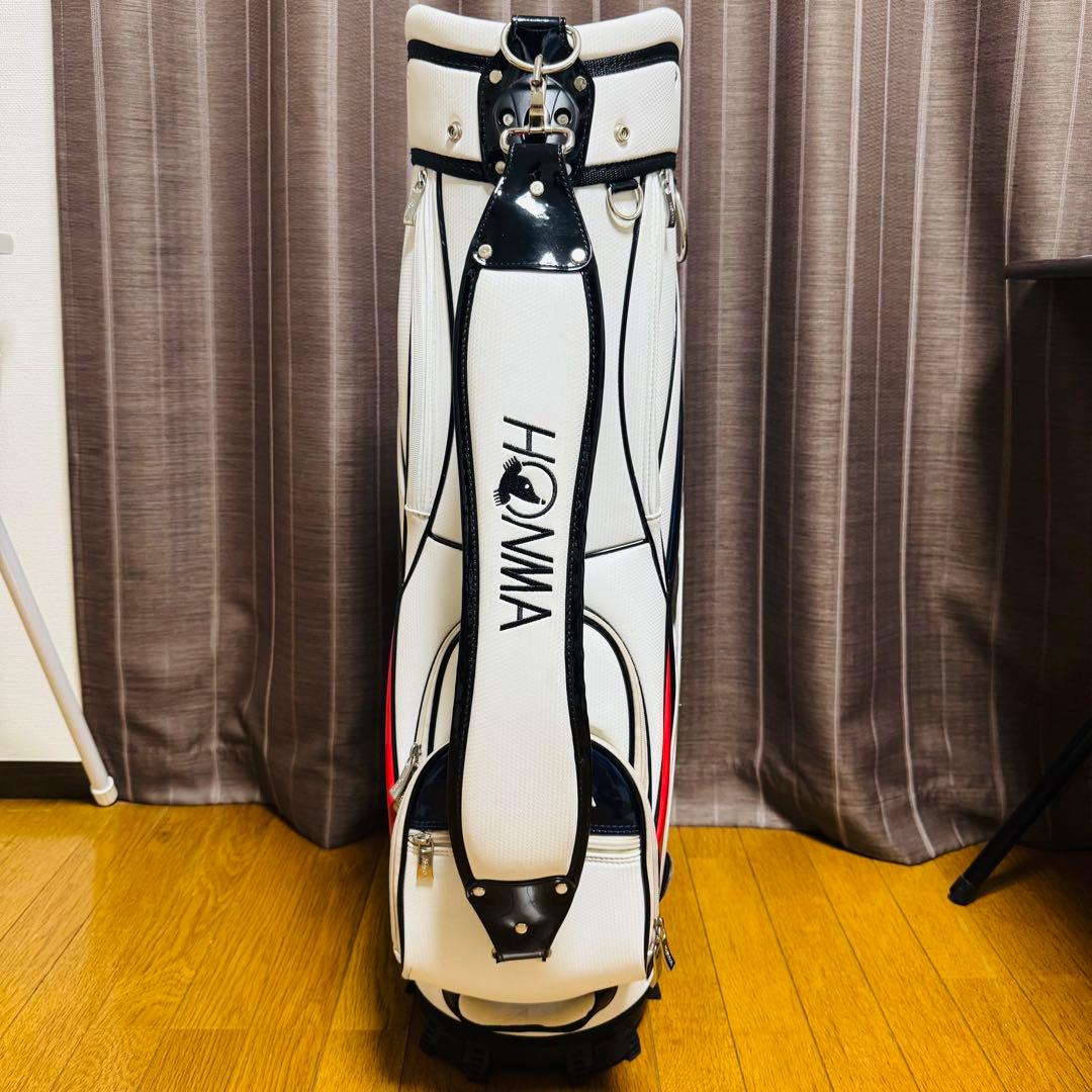 HONMA キャディバッグ ゴルフ バッグ ホワイト 白 White 本間