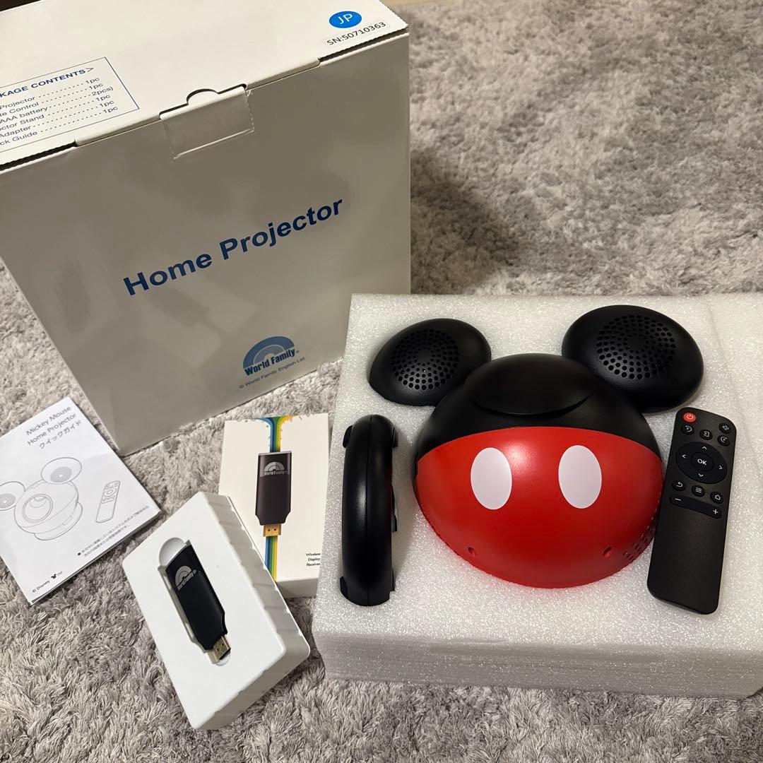 ⭐︎お値下げ⭐︎DWE ホーム プロジェクター 本体　イングリッシュ・タブキャスト付