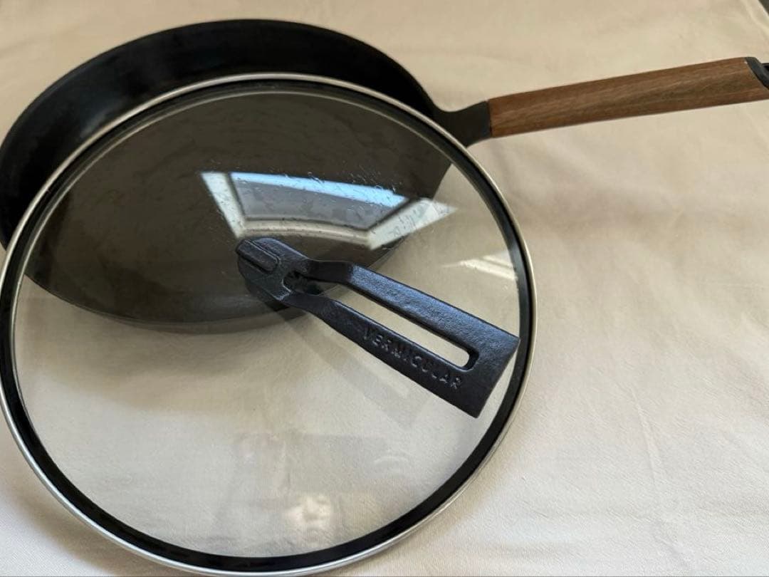 バーミキュラ　フライパン 26cm ガラス蓋付き