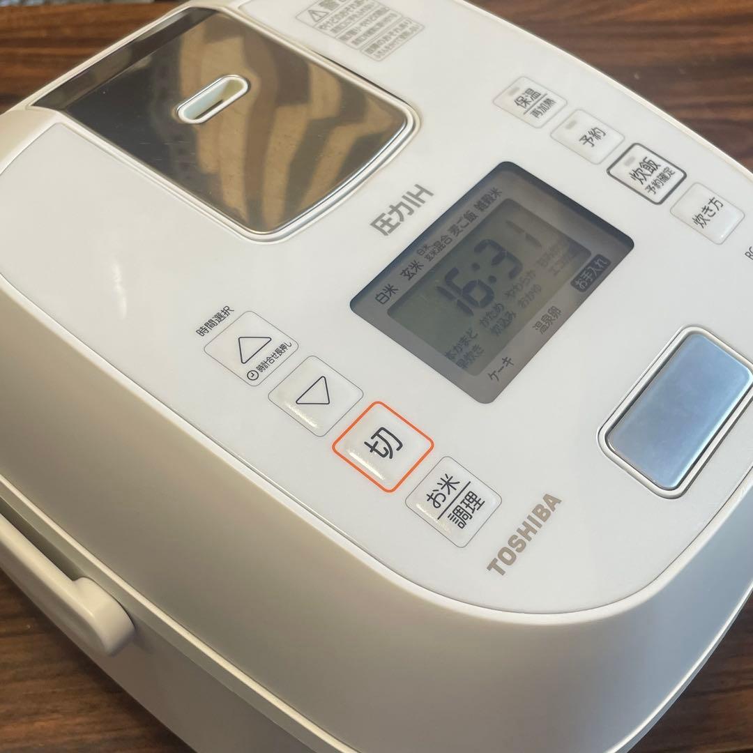 東芝/圧力ジャーIH炊飯器RC-6PXR/3.5合炊きホワイト