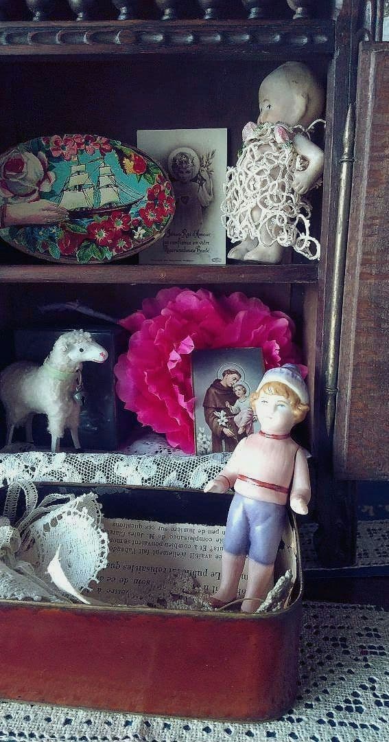 おまけ付❀アンティーク　オールビスクドールHertwig♪プチプレゼンテーション