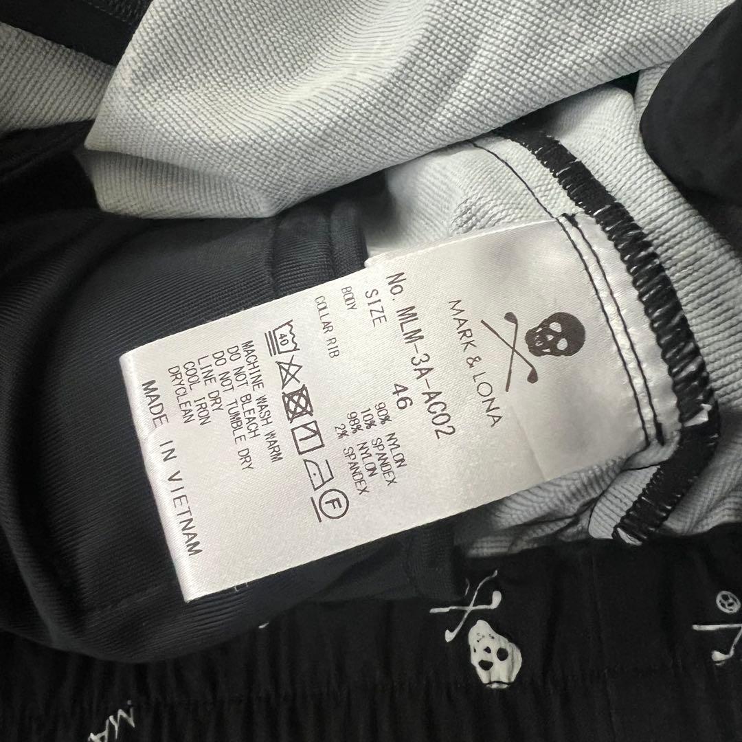 MARK&LONA マークアンドロナ　スニード　総柄　ナイロンジャケット M 黒