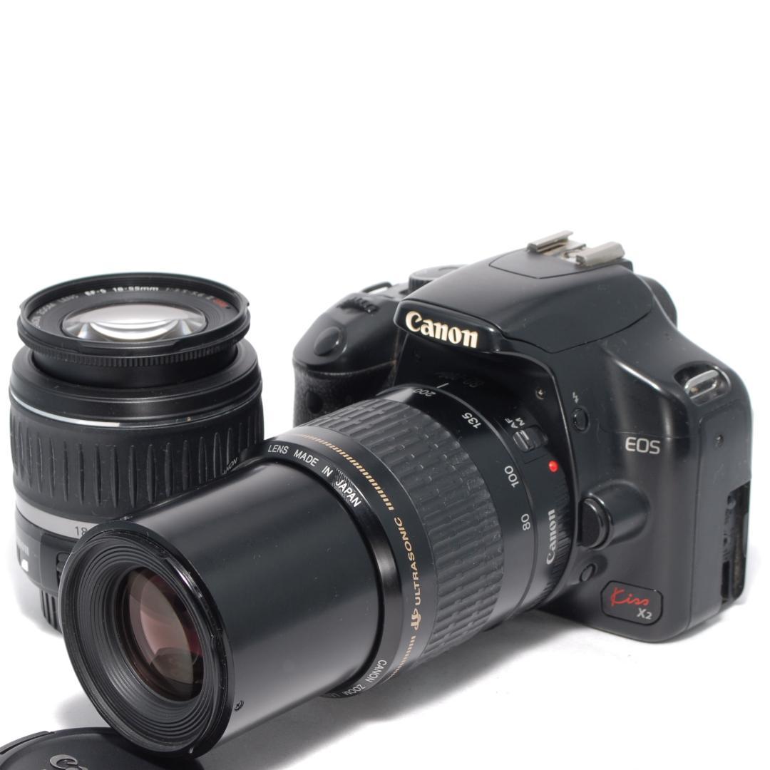 ✨Canon kiss X2✨Wレンズキット✨初心者✨望遠✨一眼レフ