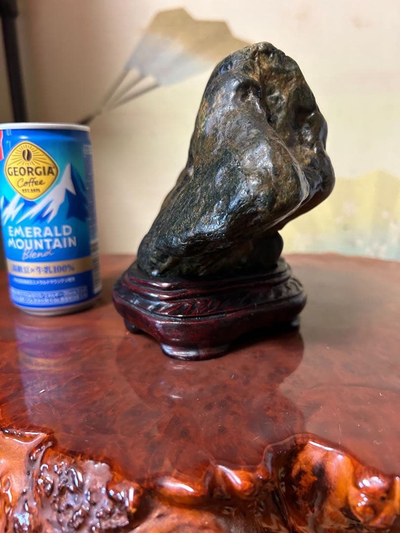 神居古潭石　緑泥石　茅舎石　上質　名石