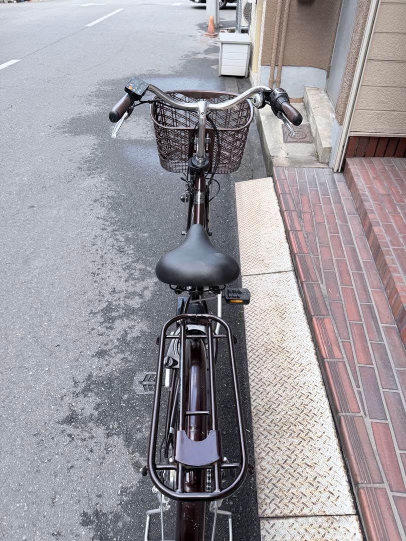 大阪府　パナソニック　ダークブラウン 電動アシスト自転車 シティタイプ