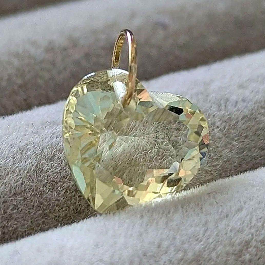 ♢N♢K18 ピンクスピネル＋レモンクォーツ チャーム