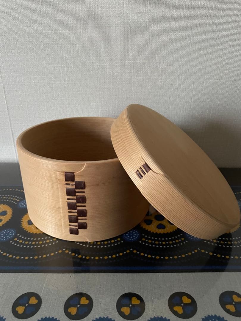 栗久　おひつ3合　白木　秋田大館曲げわっぱ