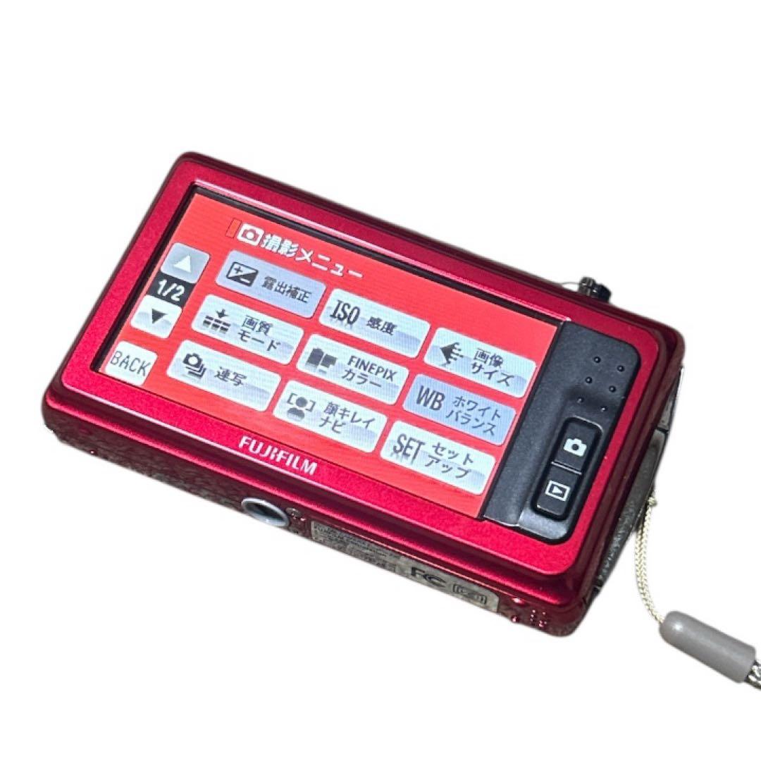 美品動作〇FUJIFILMFinePix Z90 富士フィルムレッド コンデジ