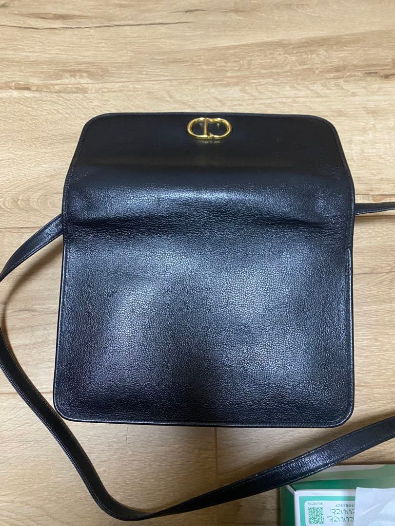 Dior 黒 レザー ショルダーバッグ