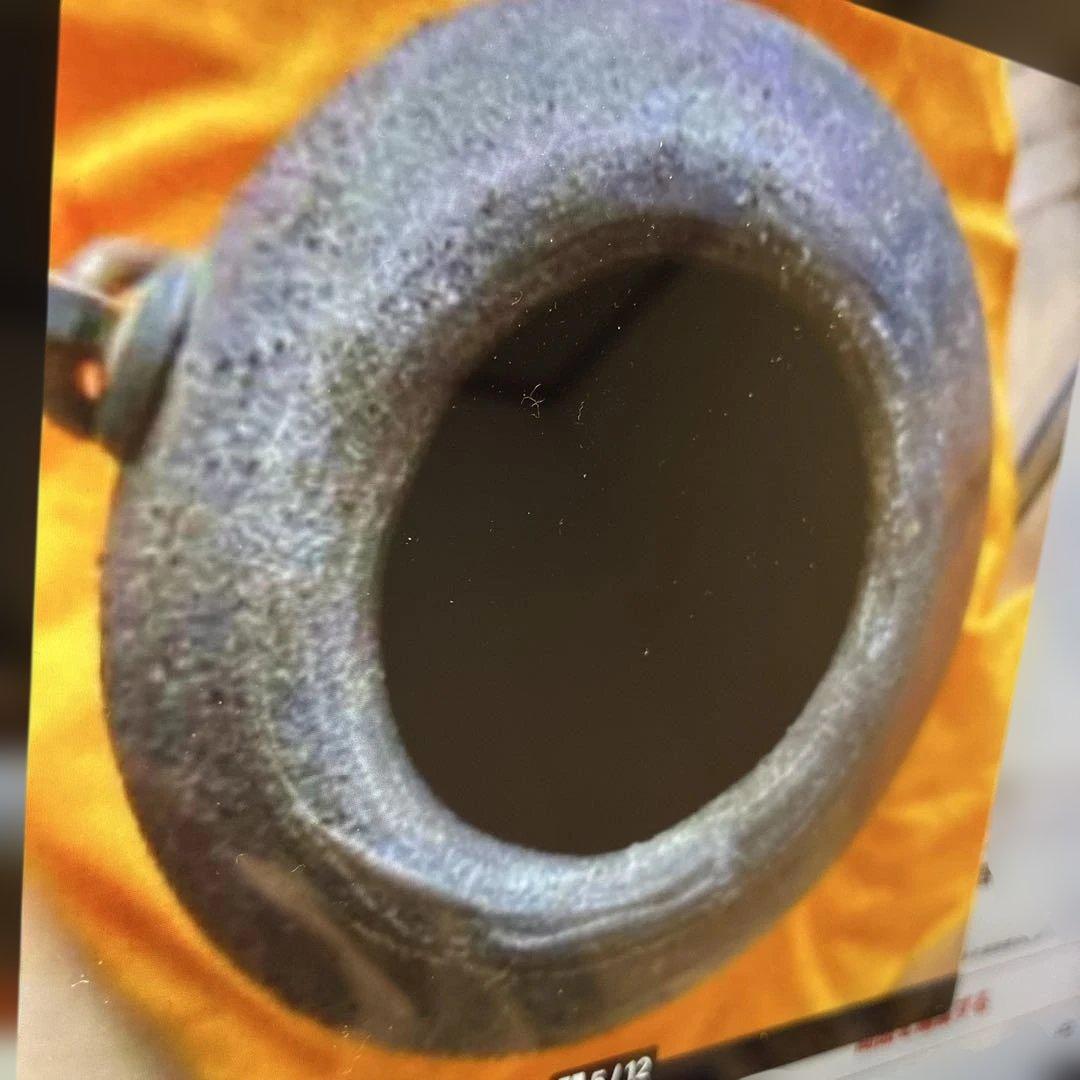 ▶︎ ◎備前窯変掛花入　松本勝哉　たぬき？ひょうたん？