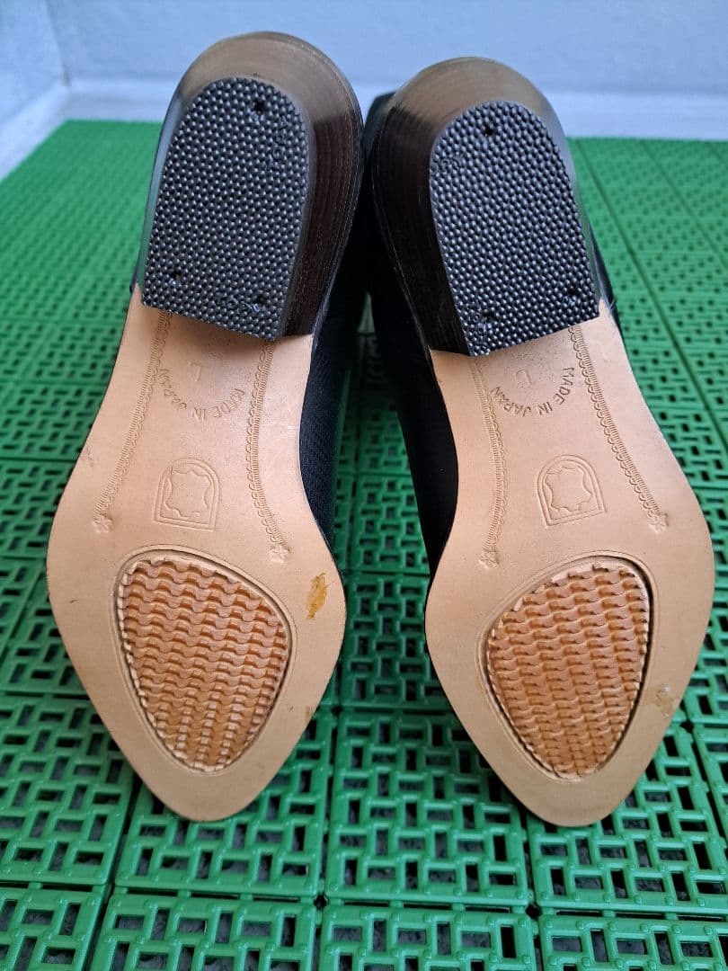 【未使用】カワノ celica 本革ウエスタンブーツ 黒