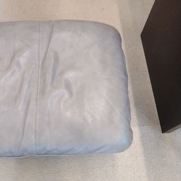 レザー 本革 オットマン・スツール 国産家具 昭和・平成レトロ