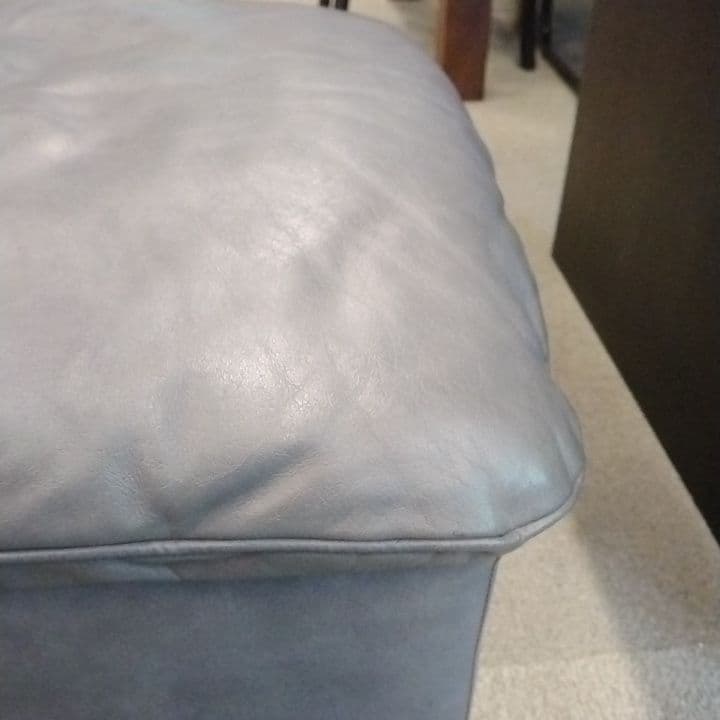 レザー 本革 オットマン・スツール 国産家具 昭和・平成レトロ