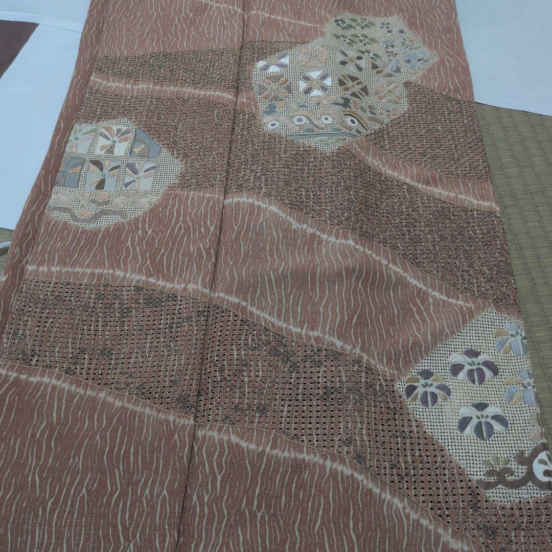 ヒューちゃん　展示会作家物　落款付下げ 楼蘭袋帯　セット　京都駒宮長着