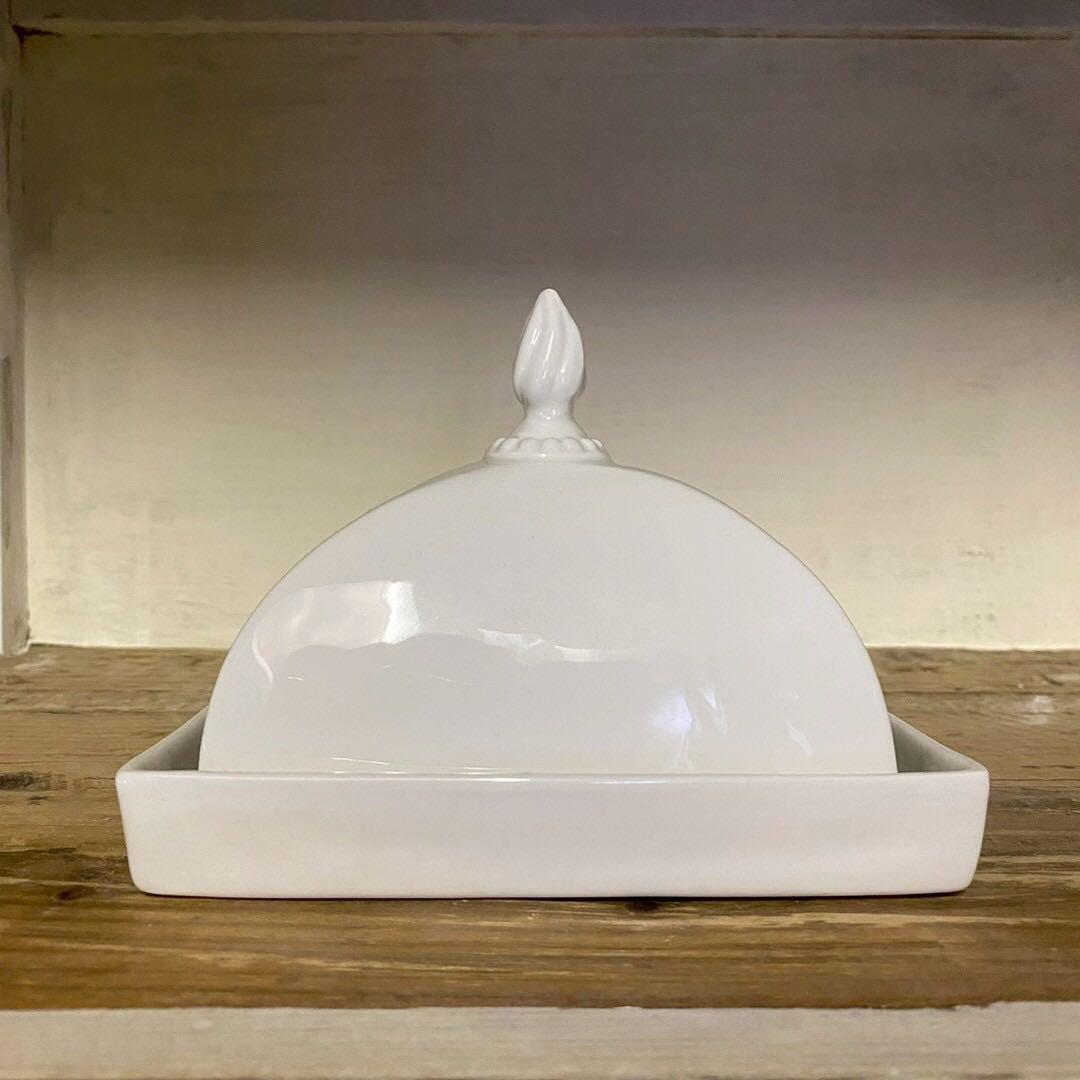 ALIX D. REYNIS 磁器 フランス製 蓋付き バターケース 小物入れ