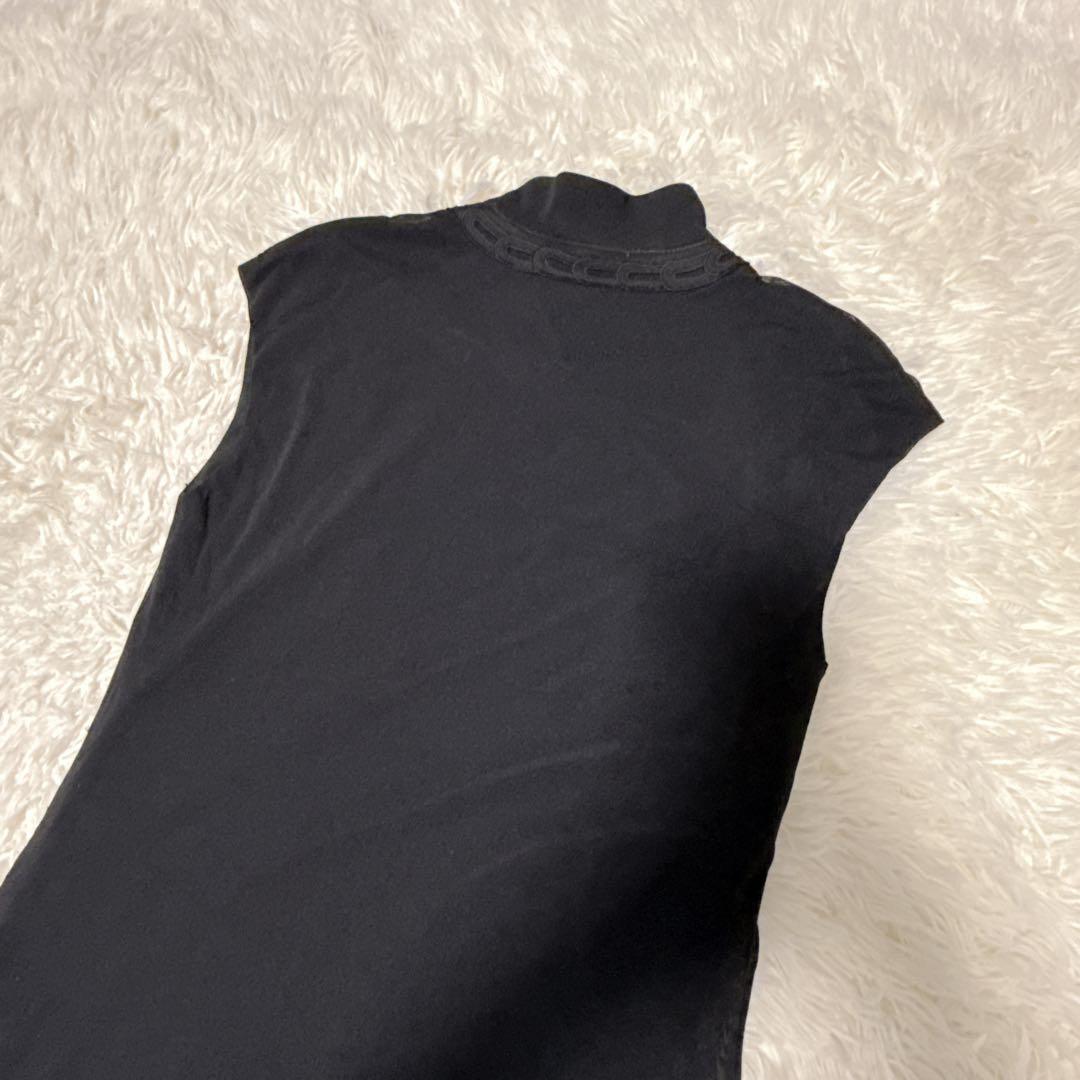 ヴィヴィアンタム　ワンピース　チャイナ　マオカラー　パワーネット　シルク