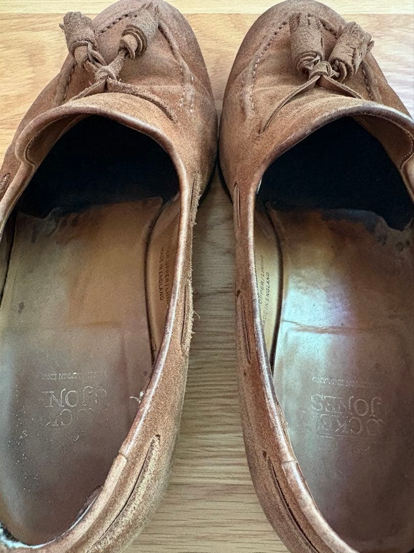 CROCKETT&JONES スエード タッセルローファーサイズ 8E