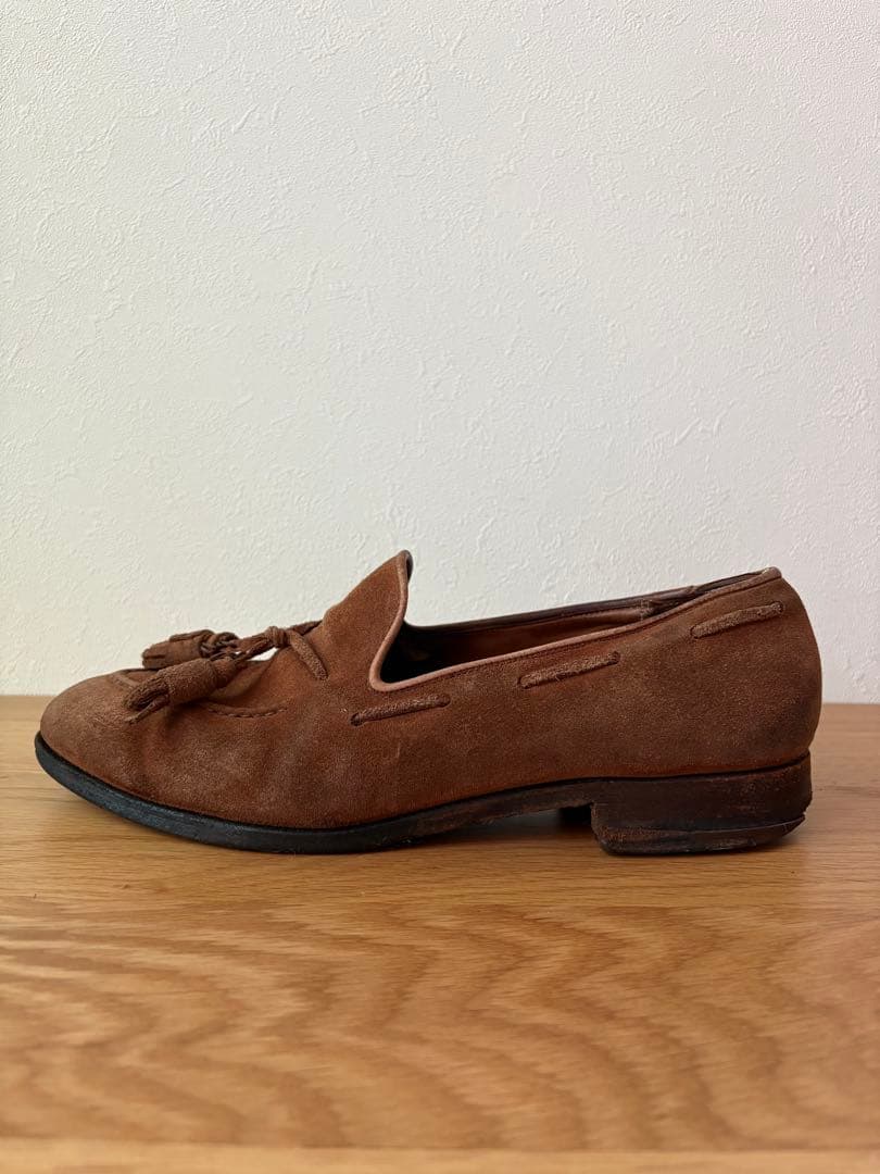 CROCKETT&JONES スエード タッセルローファーサイズ 8E