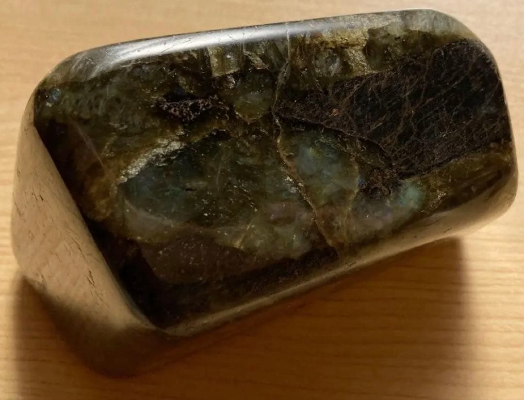 ✨週末限定セール✨ラブラドライト特大924g マダガスカル産 ブルーシラー磨き