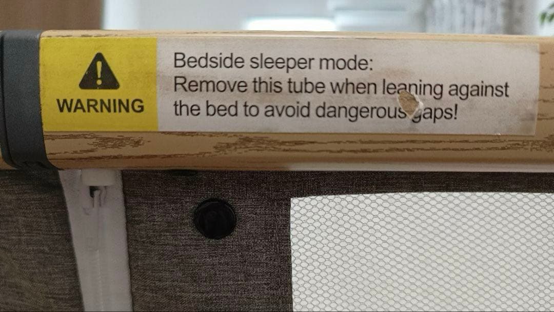 HZDMJ ベビーベッド　折りたたみ　グレー