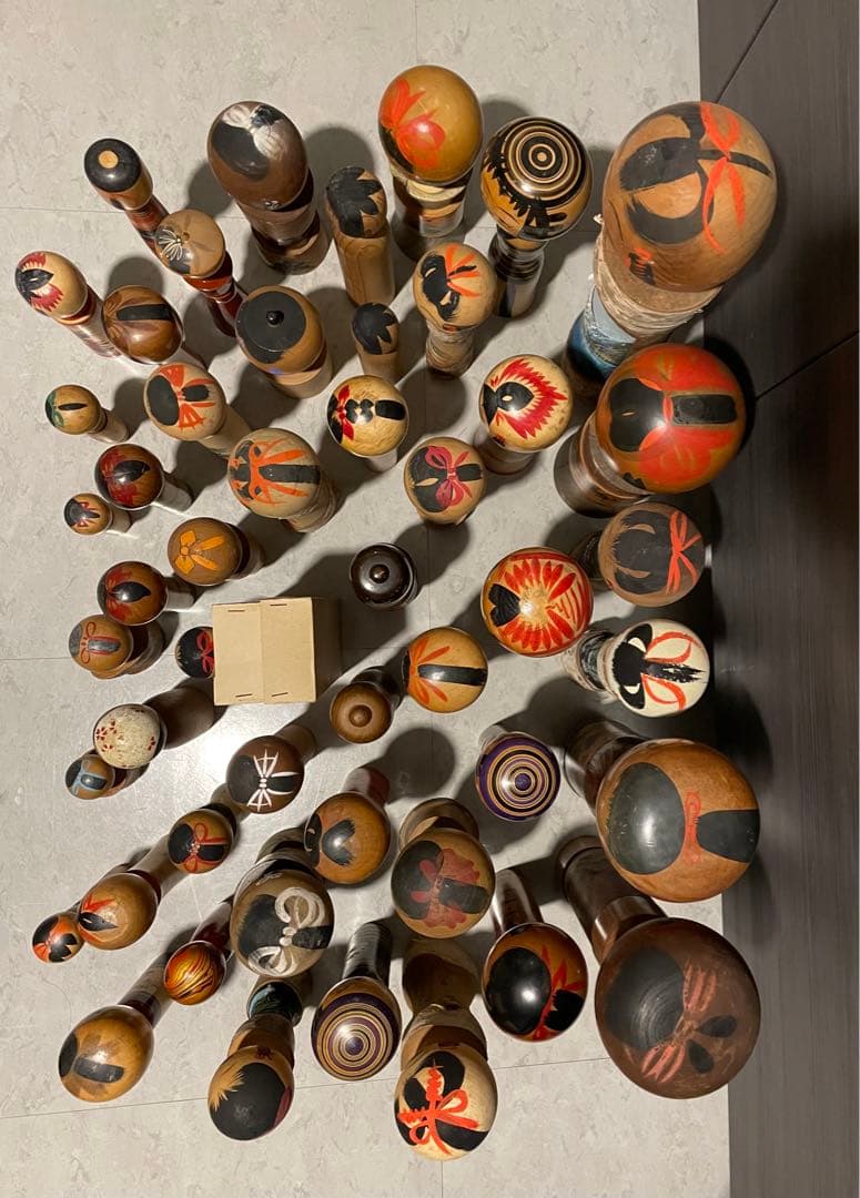 伝統 こけし 大量 50体 郷土玩具 セット まとめ まとめて kokeshi