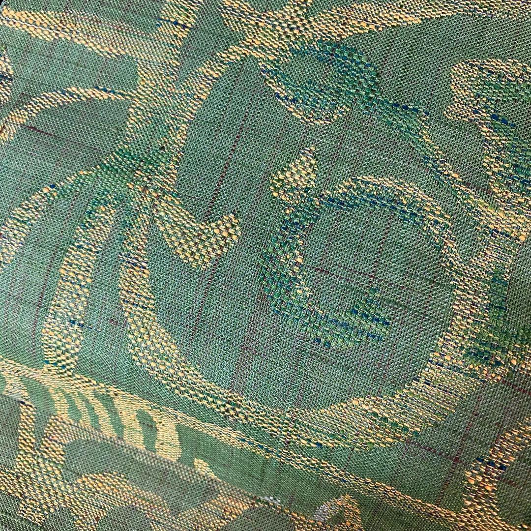 ZY-850 名古屋帯 八寸 紬 オリエンタル コンパクト 上質 美品