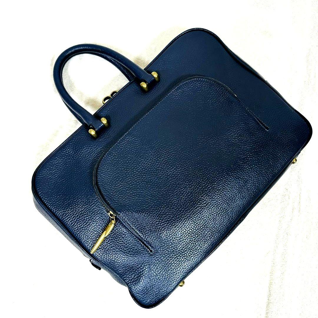 トフアンドロードストーン ミスター ビジネスバッグ ブリーフケース シボ革