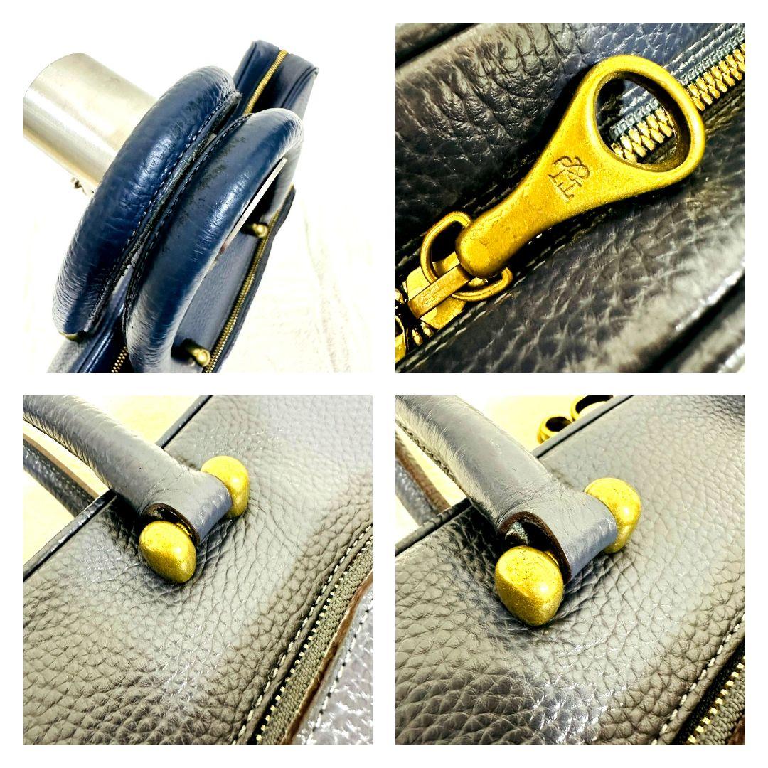 トフアンドロードストーン ミスター ビジネスバッグ ブリーフケース シボ革