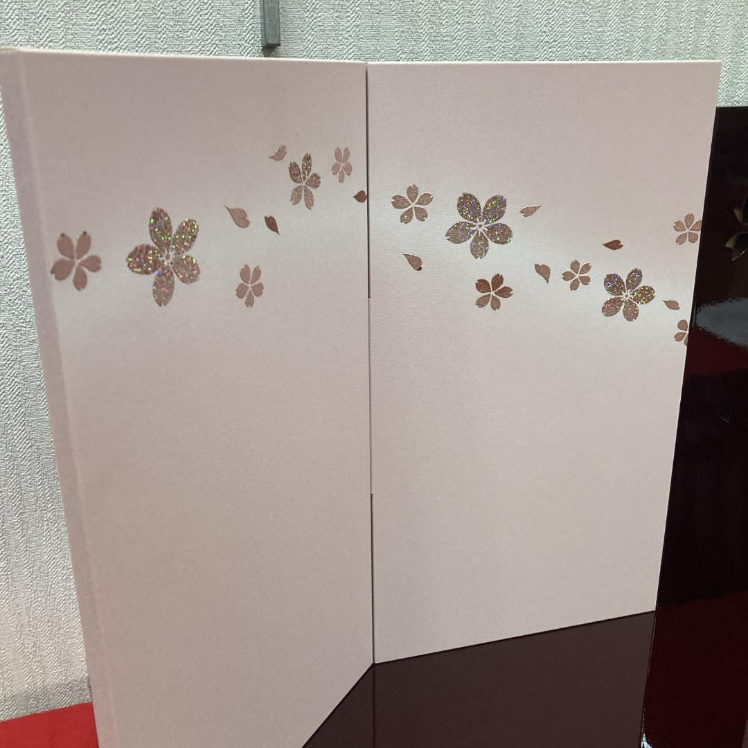 F3 訳あり　高級溜塗り　台巾70㎝　雛人形台屏風のみ　雛人形飾り台　ひな人形