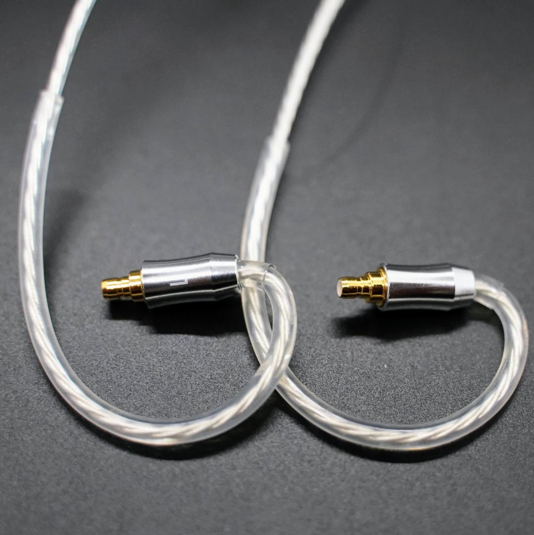 最高峰グレード7N超冷凍製単結晶銅銀メッキ最高ケーブルIE500/4.4mmL字