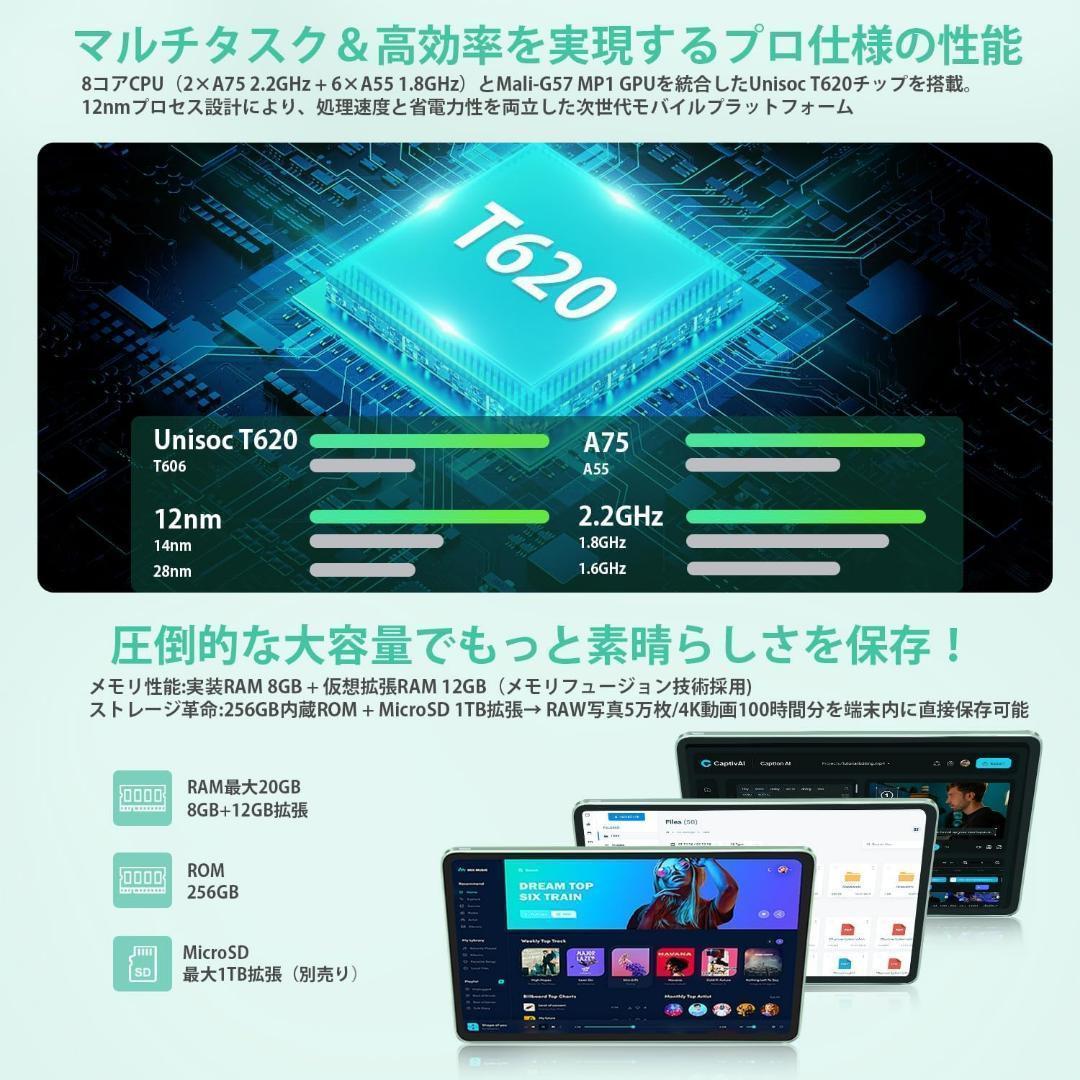 Android 15 タブレット⭕️12インチ⭕️ 20GB+256GB+1TB