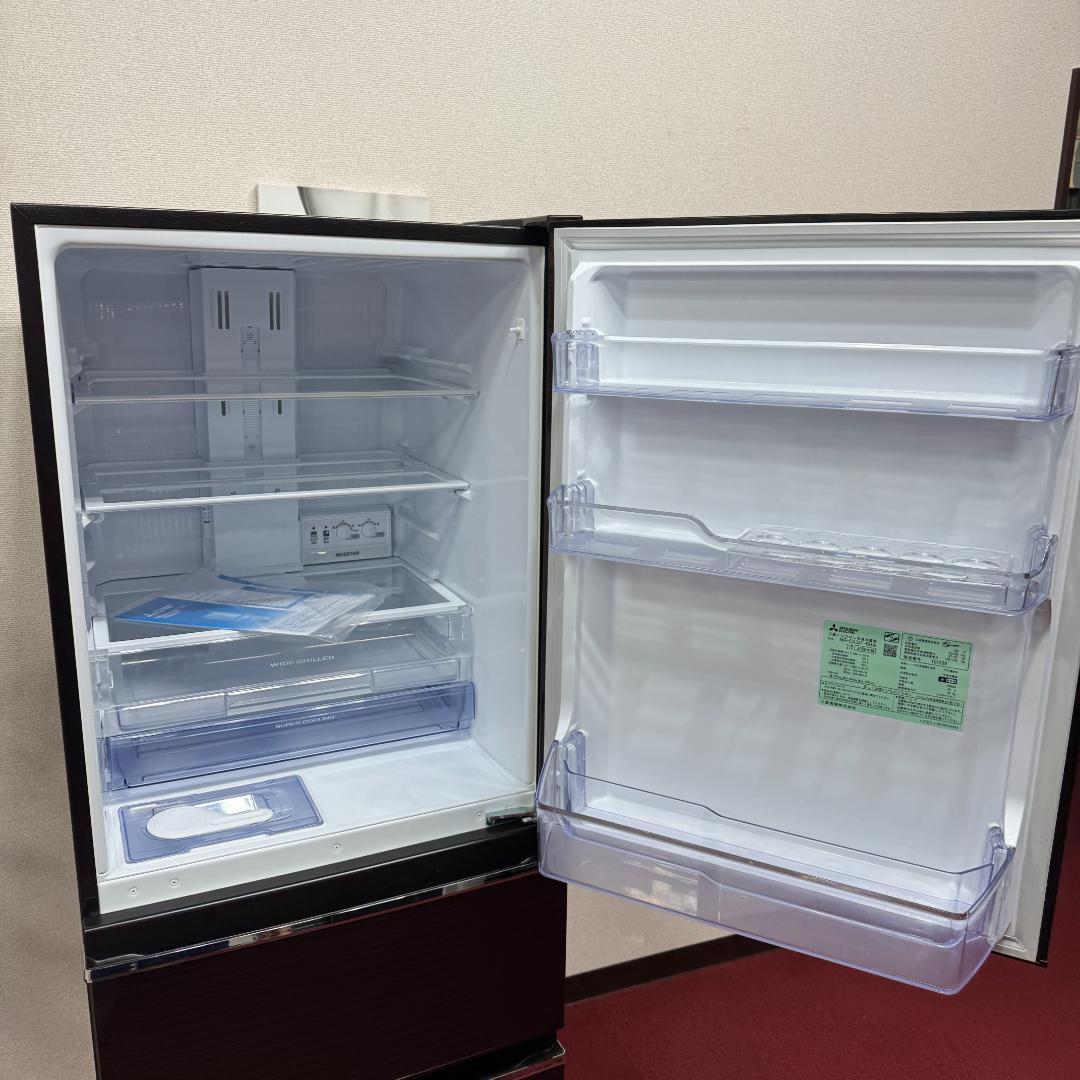 東京23区送料無料　超美品三菱3ドア冷蔵庫2020年製　330L　洗浄/除菌済み