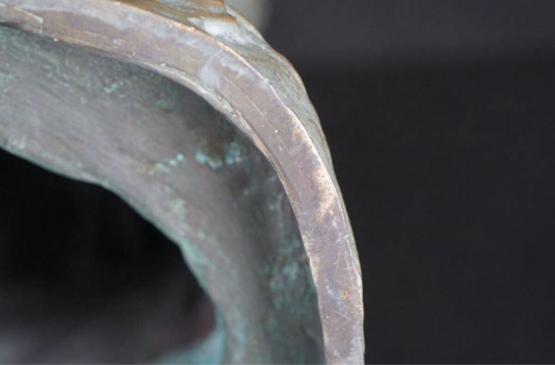 彫刻家 北村西望 作 ブロンズ『歓び』大作 1966年作 北村治禧識箱 巨匠