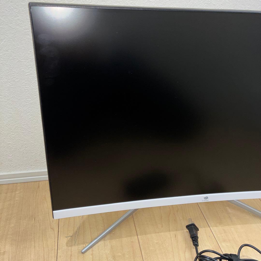 安い！Z-Edge湾曲ゲーミングモニター 24型 75Hz スピーカー　美品
