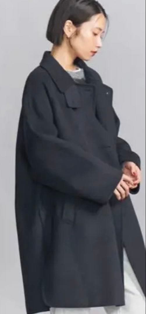 beauty &youth リバーポンチョコート