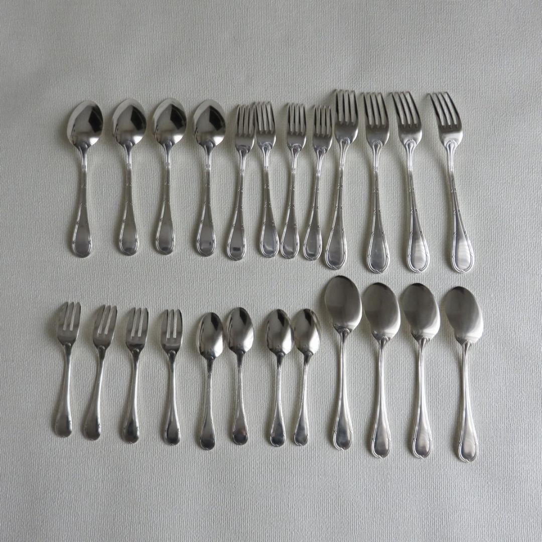 クリストフル フォーク スプーン　ソーススプーン他24点　リュバン似ホテルライン