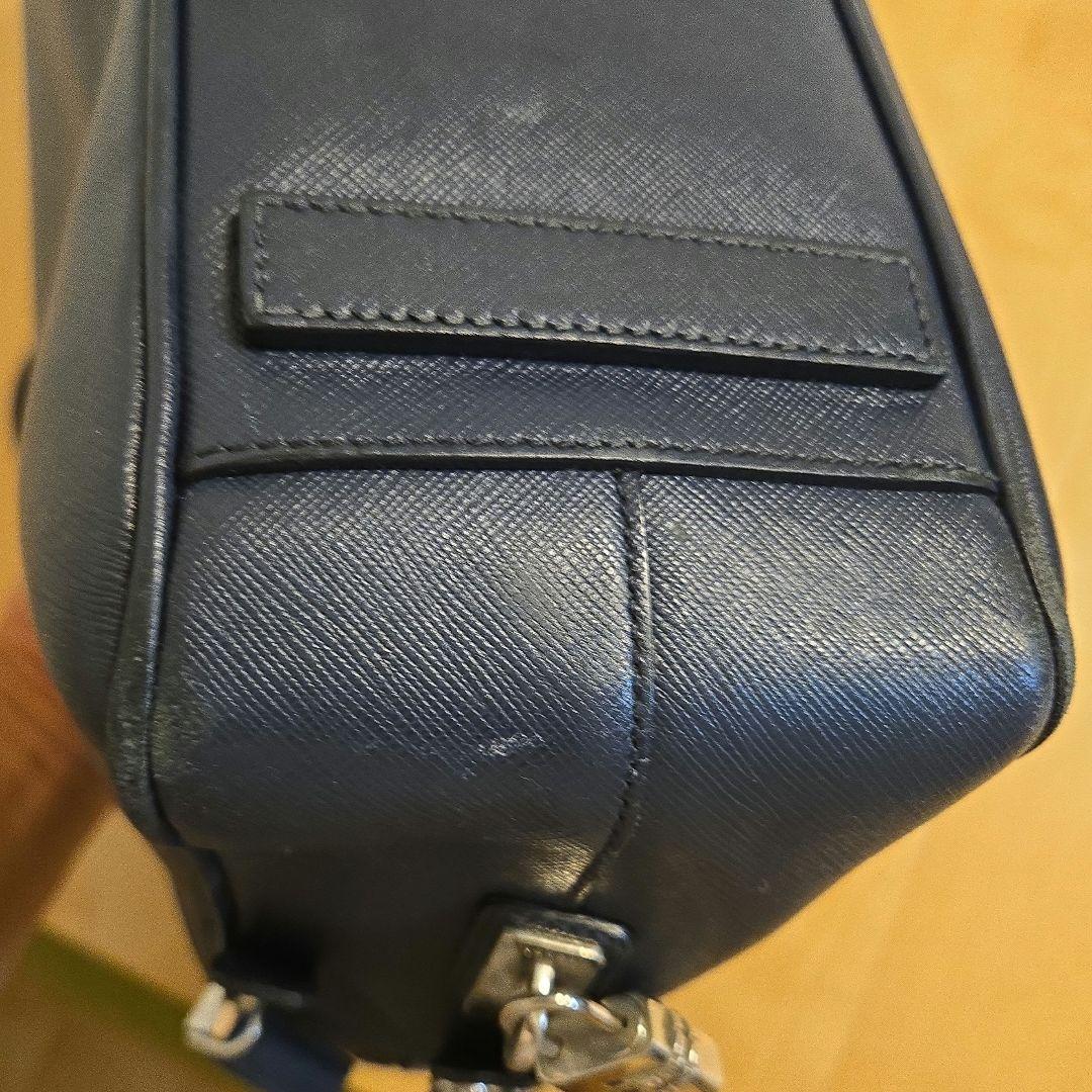 PRADA プラダ ビジネスバッグ サフィアーノレザー ネイビー 美品！！
